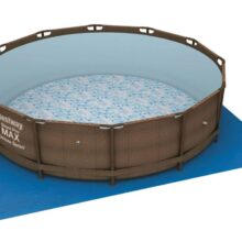 Rattan hatású fémvázas medence szett Pro Max 366x100cm 22in1