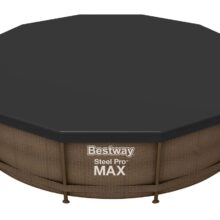 Rattan hatású fémvázas medence szett Pro Max 366x100cm 22in1