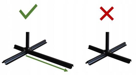 Kerti napernyő védőhuzattal és LED világítással BANANA – bézs