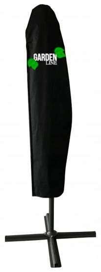 Kerti napernyő védőhuzattal és LED világítással BANANA – bézs