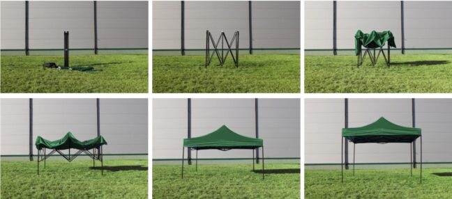 Összecsukható kerti pavilon – zöld