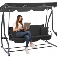 Dönthető hintaágy Ibiza – antracit