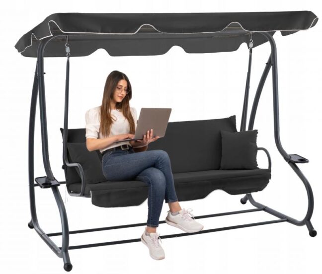 Dönthető hintaágy Ibiza – antracit