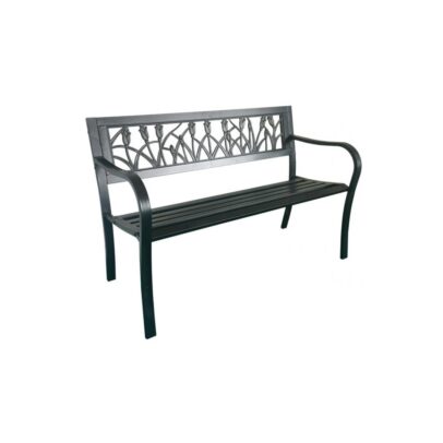 Kerti pad fém vázzal 125x53x77 cm (tulipán)