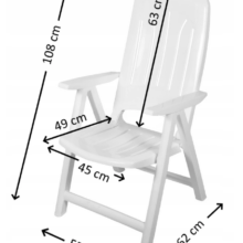 Műanyag napozó szék 3+1 ingyen – szürke