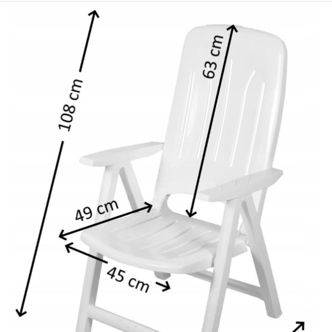 Műanyag napozó szék – zöld