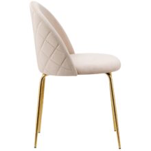 Bársonyszék Fargo Gold Velvet bézs