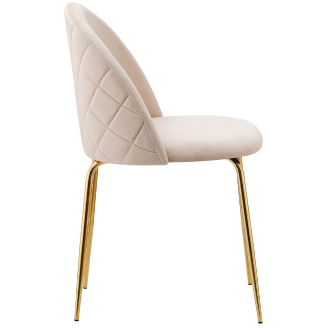 Bársonyszék Fargo Gold Velvet bézs