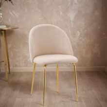 Bársonyszék Fargo Gold Velvet bézs