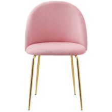 Bársonyszék Fargo Gold Velvet rózsaszín