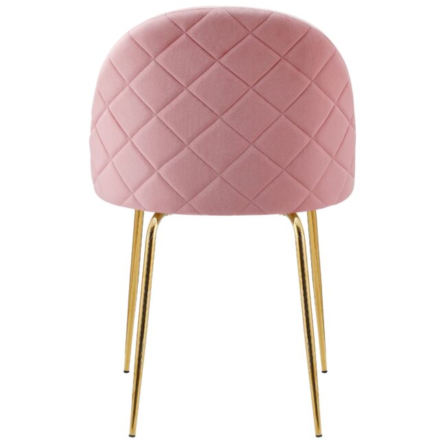Bársonyszék Fargo Gold Velvet rózsaszín