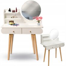 Skandináv stílusú pipere asztal fehér asztallappal