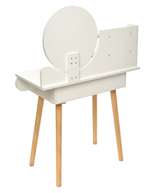 Skandináv stílusú pipere asztal SCANDI, fehér asztallappal