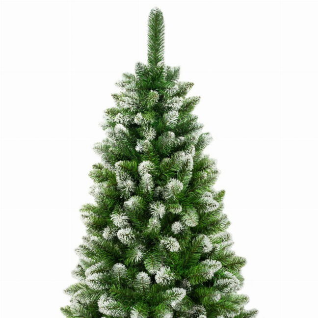 Mű karácsonyfa törzsel, havas hatású 180cm PRÉMIUM