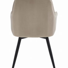 Étkezőszék NANA360 – bézs bársony/fekete lábak