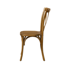 Fa esküvői szék CROSS-BACK WOOD – barna