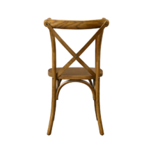 Fa esküvői szék CROSS-BACK WOOD – barna