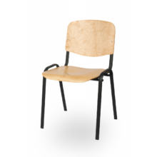 Konferenciaszék ISO WOOD – natúr/fekete lábak