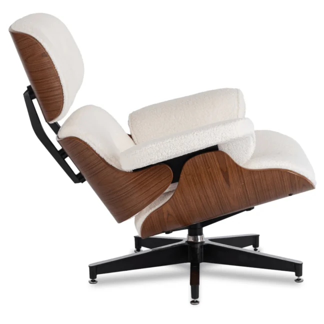 PALERMO pihenőfotel lábtartóval, fehér