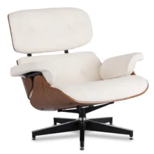 PALERMO pihenőfotel lábtartóval, fehér