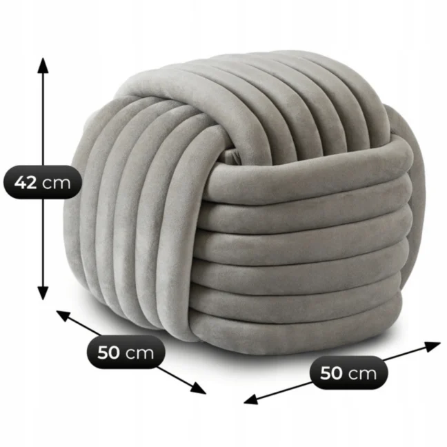 Bársonypuff Magma, szürke