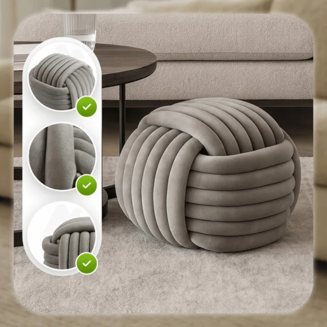 Bársonypuff Magma, szürke