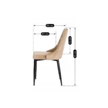 Kárpitozott étkezőszék Cork, bézs