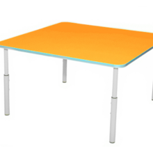 AGA állítható óvodai asztal 80×80 (1–3-as méret) – narancssárga