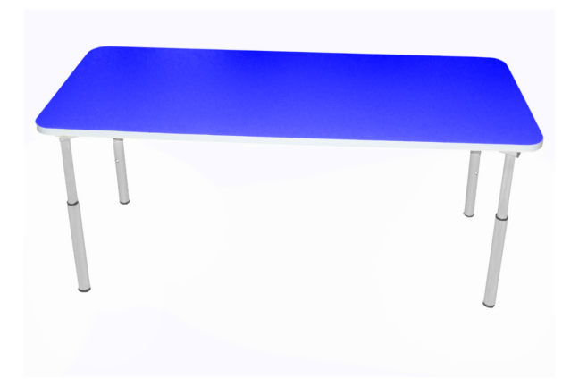 IGA állítható óvodai asztal 120×50 (1–3-as méret) – kék