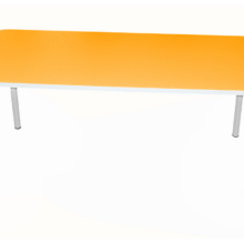 IGA állítható óvodai asztal 120×50 (1–3-as méret) – naracssárga