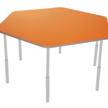 MARYSIA állítható óvodai asztal (1–3-as méret)- naracssárga