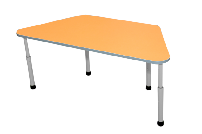 TOLA állítható óvodai asztal (1–3-as méret) – narancssárga