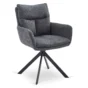 Forgatható étkezőszék PAUL, sötétszürke