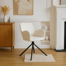 Étkezőszék FLAV, krémszínű