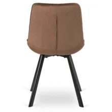 Étkezőszék RICK bársony bevonattal, barna