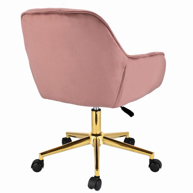 Irodai forgószék LARGO – rózsaszín/arany