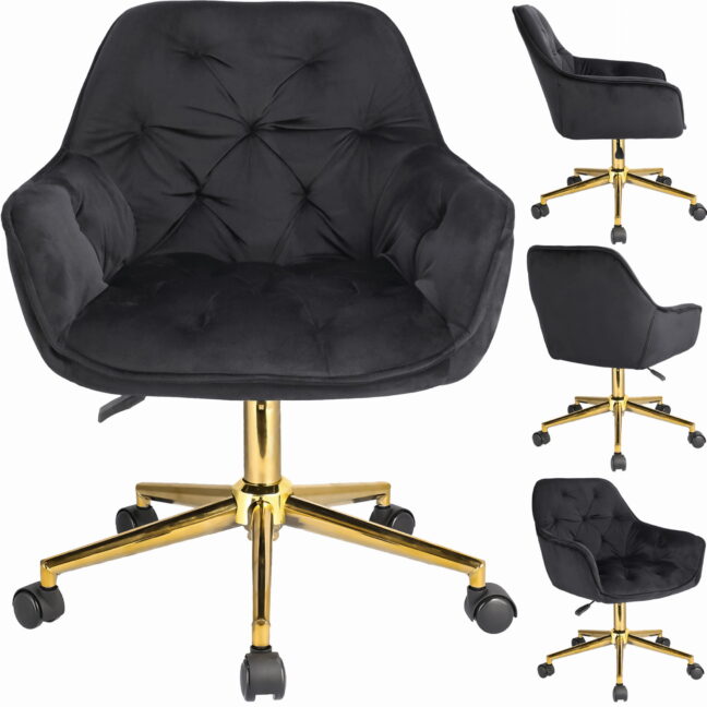 Irodai forgószék LARGO – fekete/arany