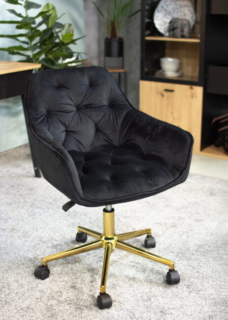 Irodai forgószék LARGO – fekete/arany