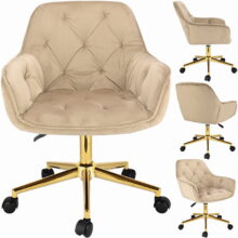 Irodai forgószék LARGO – bézs/arany