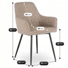 Étkezőszék BRESSO szövet, bézs