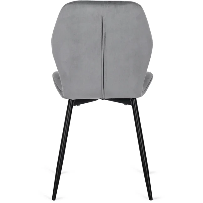 Étkezőszék LUCKY szürke bársony/fekete