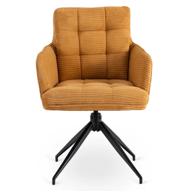 Akita forgó étkezőszék, mustársárga