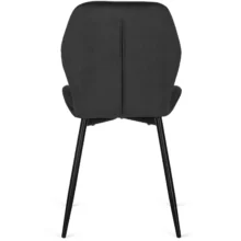 Étkezőszék LUCKY fekete bársony/fekete