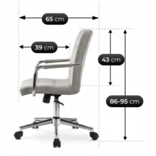 ASTRO forgószék szürke bársony