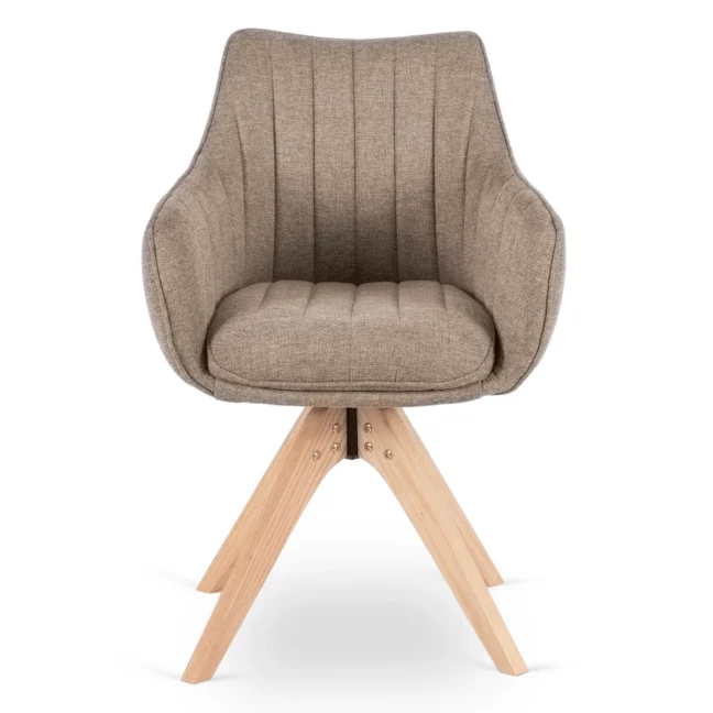 LEMON forgó étkezőszék, bézs natúr lábakkal