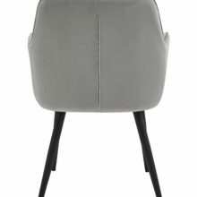 Elegáns bársony étkezőszék JORK, világosszürke