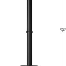 Bárasztal szett: Kast forgószék fekete/arany + fekete kerek bárasztal