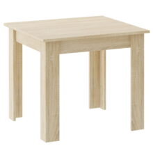 Étkezőasztal szett: NP 80×80 cm sonoma + 4 db WAT szék fehér/natúr láb