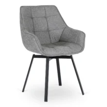 Forgó étkezőszék LUNA szürke szövet