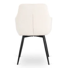 Kárpitozott étkezőszék LARISA, krémszínű